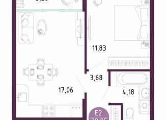 Продам 1-ком. квартиру, 40 м2, Тула, Пряничная улица, 7