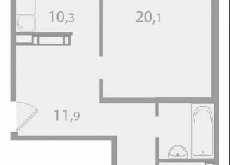 Продаю 2-ком. квартиру, 63.4 м2, поселок Зональная Станция, улица Королёва, 20
