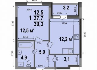 1-ком. квартира на продажу, 39.3 м2, Владимир, Смоленская улица, 3Б, ЖК Веризино лайф