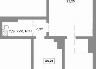 Продается помещение свободного назначения, 64.21 м2, Челябинск, Советский район, Ярославская улица, 1