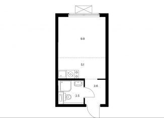 Продажа квартиры студии, 20.1 м2, Москва, ЖК Большая Академическая 85, к3.4, станция Лихоборы