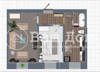 Продажа двухкомнатной квартиры, 56 м2, Североморск, улица Сафонова, 20