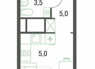 Квартира на продажу студия, 21 м2, Котельники