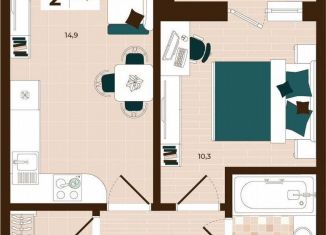 Продажа 2-комнатной квартиры, 39.1 м2, Тула