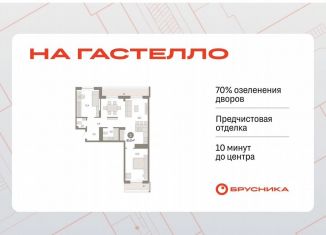 2-ком. квартира на продажу, 85 м2, Тюмень, улица Молодогвардейцев, 5к1