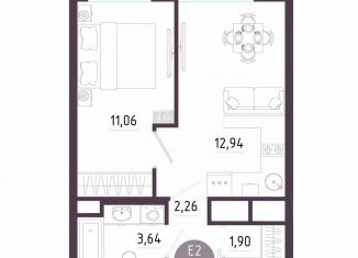 Продается 1-ком. квартира, 31.8 м2, Тула, Пряничная улица, 8