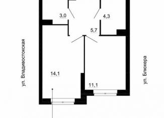 Продажа 1-ком. квартиры, 38.2 м2, Екатеринбург, ЖК Уральский
