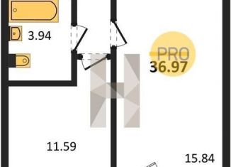 Продажа 1-комнатной квартиры, 37 м2, село Новая Усмань, бульвар Художников, 4