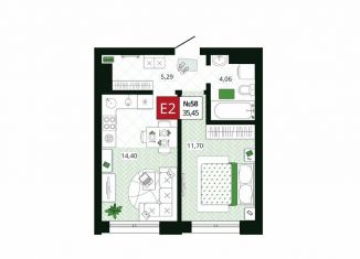 Продаю 1-ком. квартиру, 35.5 м2, Тула