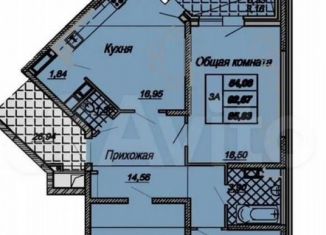 Продаю трехкомнатную квартиру, 104 м2, Краснодар, Октябрьская улица, 181/2к3, микрорайон Центральный