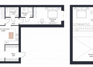 Продам 3-комнатную квартиру, 114.2 м2, село Поляны