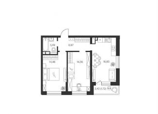 Продается 2-комнатная квартира, 57.8 м2, Краснодар, Прикубанский округ
