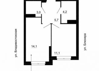 Продажа однокомнатной квартиры, 38.1 м2, Екатеринбург, ЖК Уральский