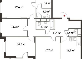 Продается 4-комнатная квартира, 106.1 м2, Красногорск, Золотая аллея, 2, ЖК Миниполис Восемь Клёнов