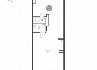 Продаю помещение свободного назначения, 90.3 м2, Москва, 3-я очередь, к2.1, станция ЗИЛ