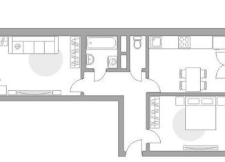 Продается 2-комнатная квартира, 60.2 м2, деревня Глухово, ЖК Новая Рига