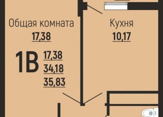 Продам однокомнатную квартиру, 35.8 м2, Краснодар, Заполярная улица, 39к8