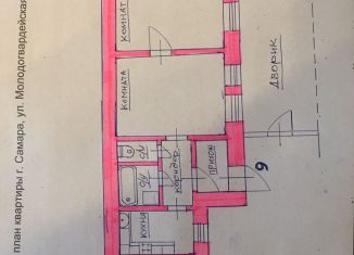 Продаю комнату, 14 м2, Самара, Молодогвардейская улица, 88, Самарский район