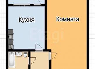 Продаю однокомнатную квартиру, 35 м2, Краснодар, Домбайская улица, 55к1, микрорайон ККБ