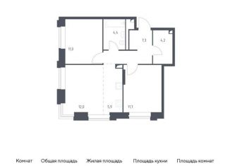 Продажа 3-комнатной квартиры, 56.5 м2, Москва, Верейская улица, 41с88, Можайский район