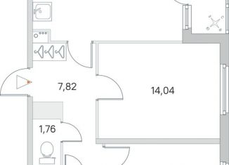 Продам 2-комнатную квартиру, 58.2 м2, Ленинградская область