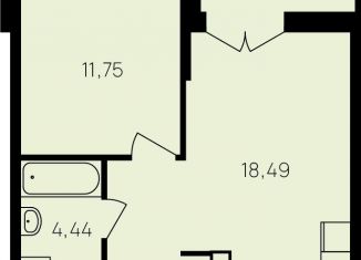 Продажа 1-комнатной квартиры, 43.8 м2, Калужская область