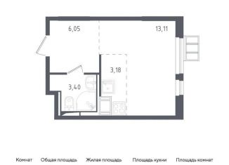 Продажа квартиры студии, 25.7 м2, Московская область, жилой комплекс Горки Парк, к3.1