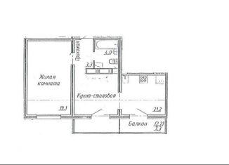 Однокомнатная квартира на продажу, 49 м2, село Ямное, улица Генерала Черткова, 2А