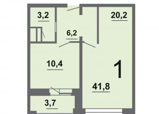 Продам 1-комнатную квартиру, 41.8 м2, Подольск, Пионерская улица, 15к1, ЖК Шепчинки