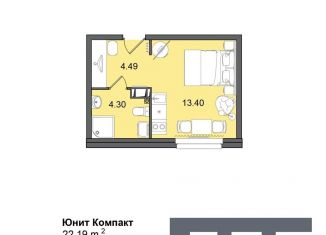 Продается квартира студия, 22.2 м2, Санкт-Петербург, метро Дунайская, Витебский проспект, 99к1