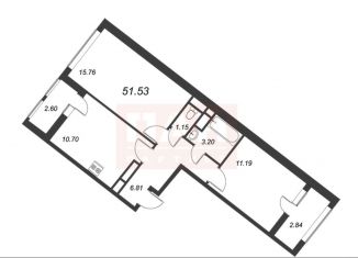 Продажа 2-комнатной квартиры, 51.5 м2, Санкт-Петербург, Планерная улица, 97к2, ЖК Нью Тайм