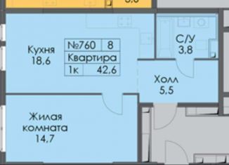 Продажа 1-комнатной квартиры, 42.6 м2, Москва, ЖК Перовское 2