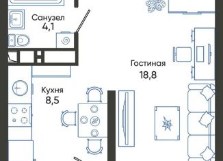 Квартира на продажу студия, 32.4 м2, Краснодарский край