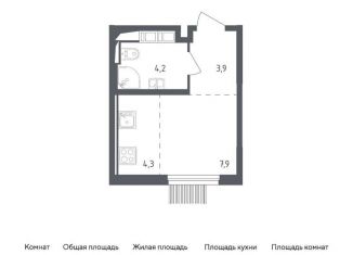 Продам квартиру студию, 20.3 м2, Мытищи, ЖК Мытищи Парк