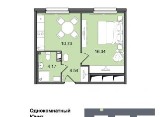 Продаю однокомнатную квартиру, 35.8 м2, Санкт-Петербург, метро Купчино, Витебский проспект, 99к1