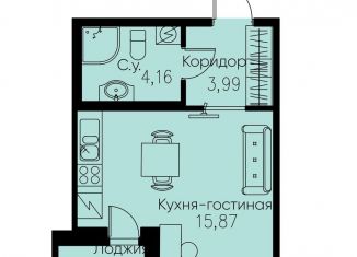Продажа квартиры студии, 25.1 м2, Кудрово, проспект Строителей, 3, ЖК Айди Кудрово