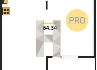 Продаю 1-ком. квартиру, 64.3 м2, Новосибирск, Дачное шоссе, 12Г, ЖК Флора и Фауна