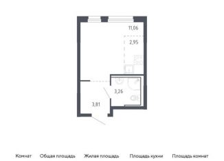 Продам квартиру студию, 21.1 м2, Тюмень, Ленинский округ, жилой комплекс Чаркова 72, 1.3