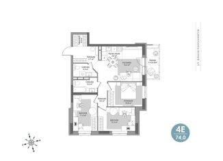 Продам 4-комнатную квартиру, 74 м2, Пермь, Индустриальный район