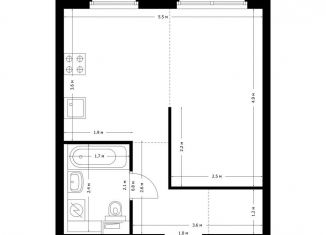 Продаю 1-комнатную квартиру, 32.4 м2, Люберцы, ЖК Жулебино Парк