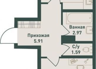 Продажа 2-ком. квартиры, 46.1 м2, Ленинградская область