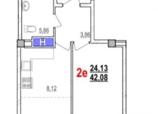 Продам двухкомнатную квартиру, 42 м2, Белгород, проспект Богдана Хмельницкого, 78