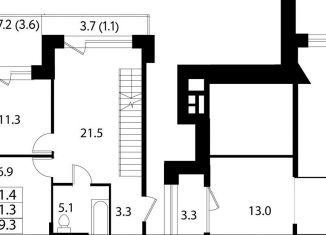 Продажа 3-комнатной квартиры, 89.3 м2, село Павловская Слобода, Изумрудная улица, 5к4