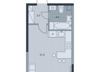 Продаю 1-ком. квартиру, 29.3 м2, Москва, Обручевский район, улица Обручева, 23с3