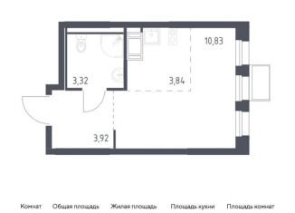 Продажа квартиры студии, 21.9 м2, Ленинский городской округ, ЖК Горки Парк, жилой комплекс Горки Парк, к4.2