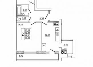 Продажа 2-комнатной квартиры, 69 м2, Смоленская область, Юбилейная улица, 16