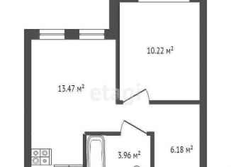 Продается однокомнатная квартира, 33.8 м2, Мурино
