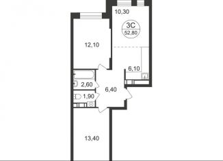 Продается 3-ком. квартира, 52.8 м2, Люберцы, Озёрная улица, 2