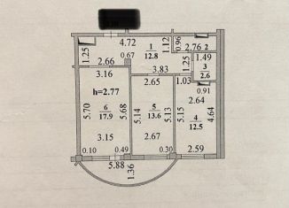 Продам 2-комнатную квартиру, 62 м2, Липецкая область, улица Зегеля, 21А