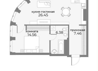 Продается 2-ком. квартира, 54.9 м2, Москва, ЦАО, Дружинниковская улица, 15